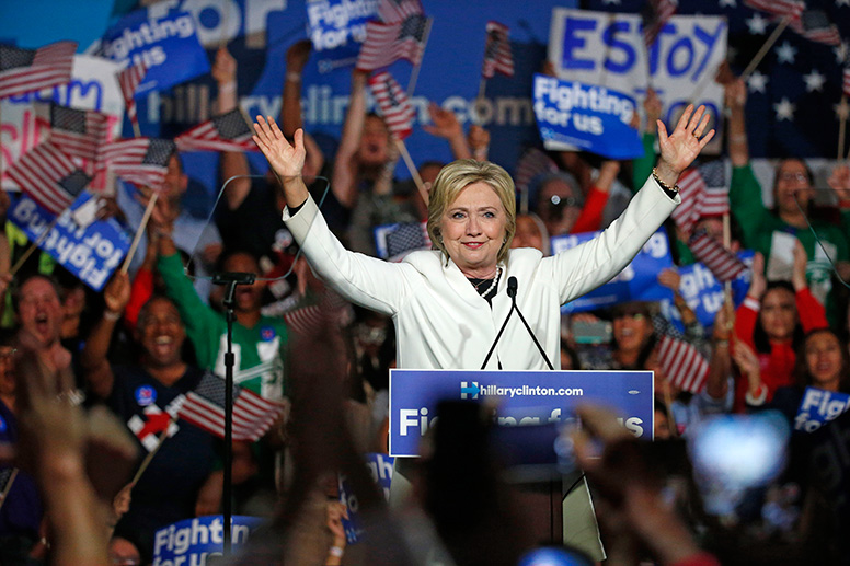 Hillary Clinton Campaigning
