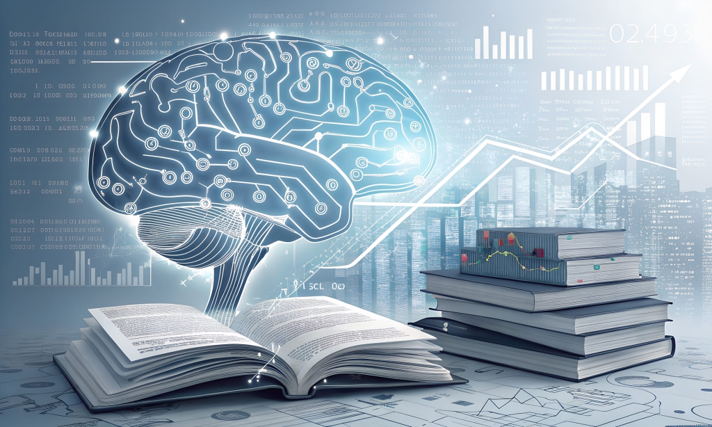 Image of a brain reading a book