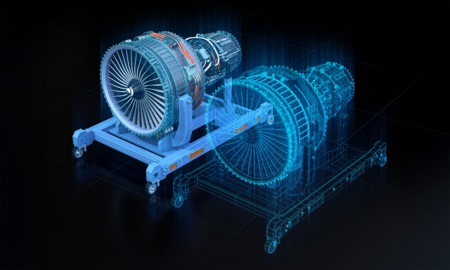 Digital twin showing two engines